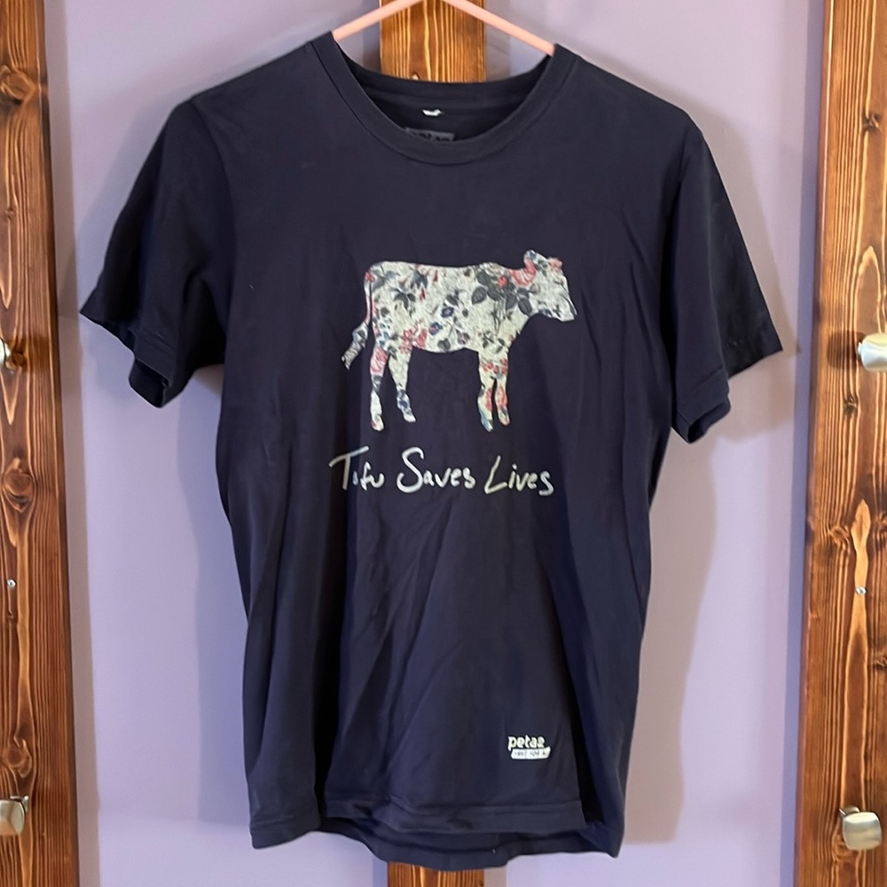 Tofu Saves Lives Vegan Peta2 t-shirt